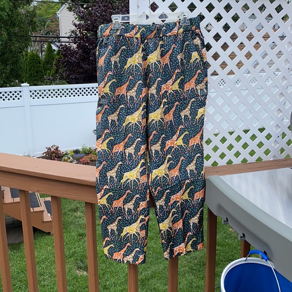 J. Crew giraffe pants nwt- silk pull on - Picture 3 of 5
